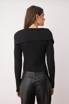 Trendyolmilla Siyah Merserize Görünümlü Premium İplik/Özel İplik Fitted/Vücudu Saran Triko Hırka TWOAW25HI00254