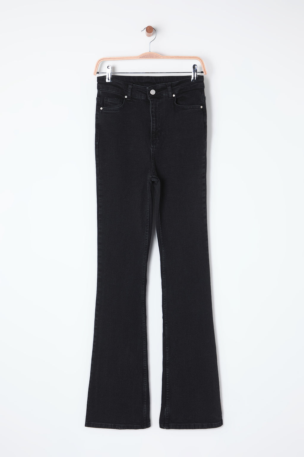 Trendyolmilla Koyu Mavi Yüksek Bel Orta Esnek Flare İspanyol Paça Jeans TWOSS25JE00109