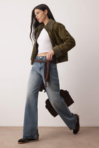 Trendyolmilla Mavi Yüksek Bel Wide Leg Palazzo Jeans TWOAW26JE00269