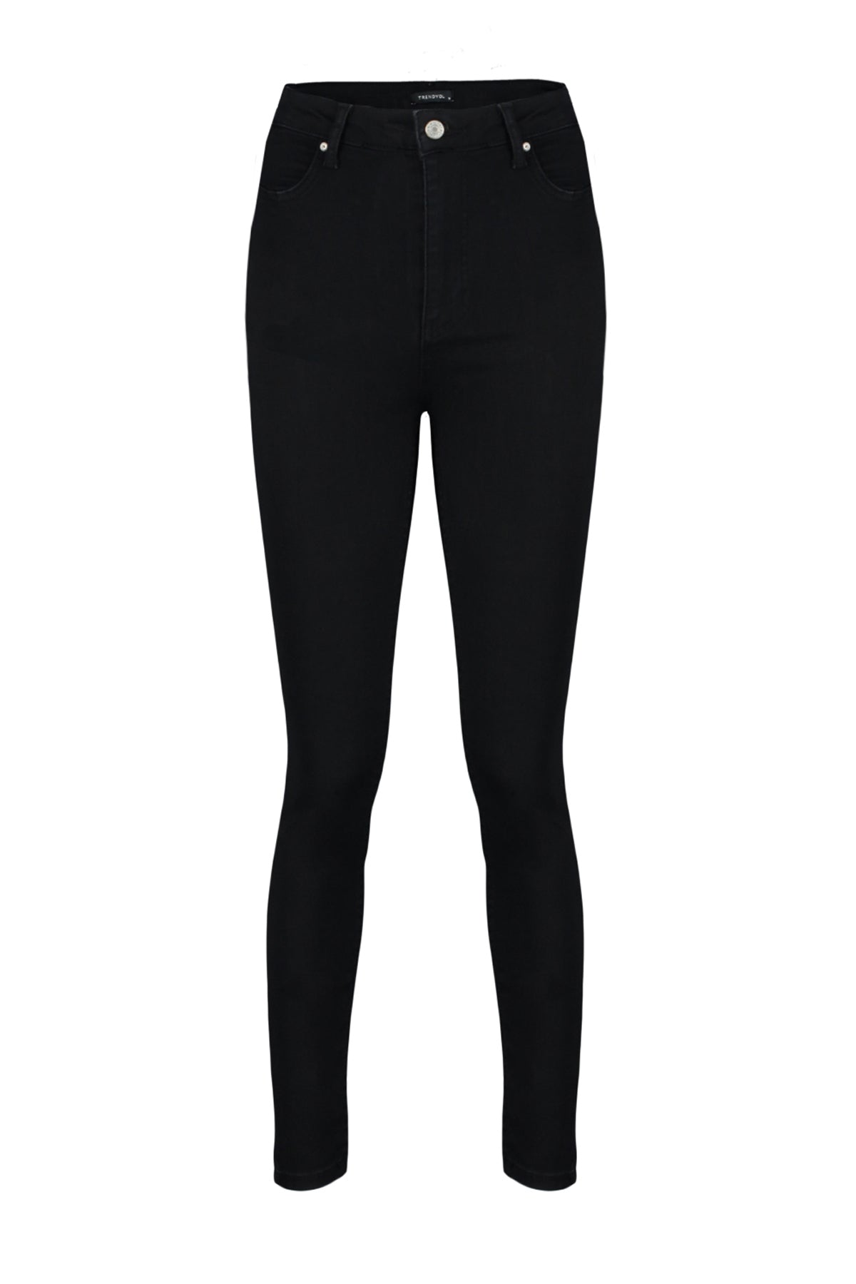 Siyah Vücudu Saran Yüksek Bel Ekstra Esnek Jegging Jeans TWOAW24JE00264