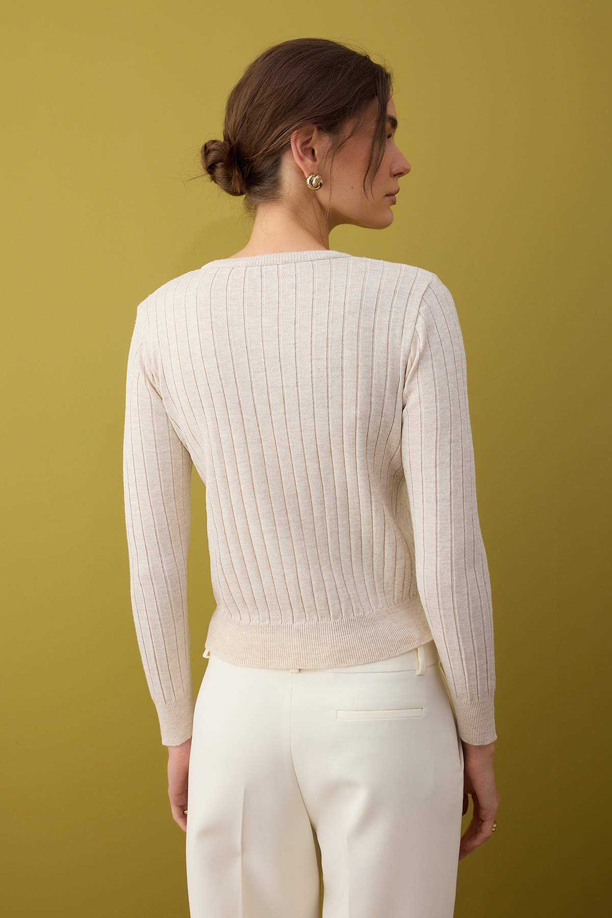 Trendyolmilla Bebe Mavisi 2'li Basic Triko Hırka-Bluz Takım TWOAW26HI00213