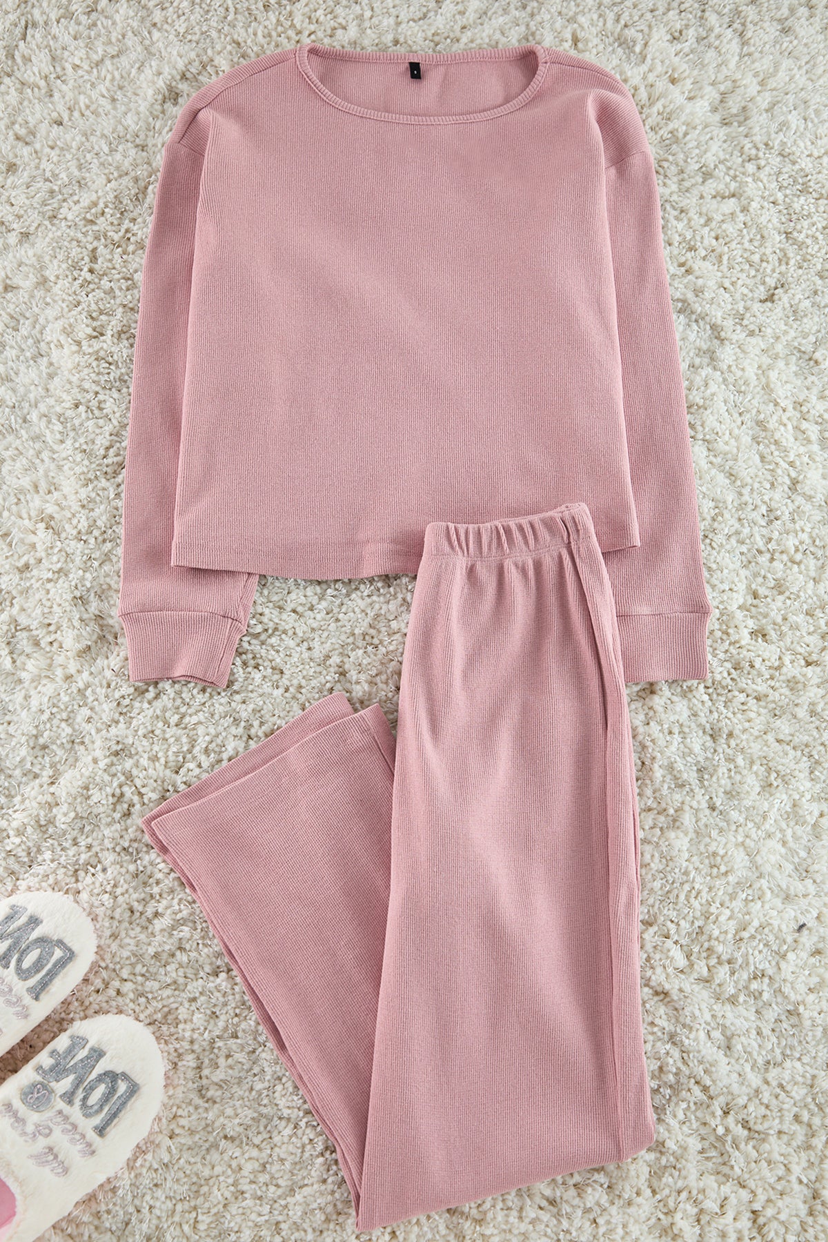 Trendyolmilla Koyu Yeşil Fitilli Örme Pijama Takımı THMAW21PT0009