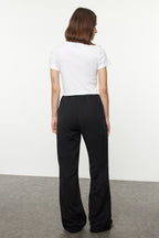 Trendyolmilla Bej More Sustainable %100 Tencel™ Beli Lastikli Yüksek Bel Jeans TWOSS24JE00203