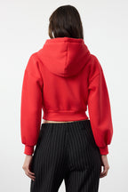 Trendyolmilla Gri Melanj Regular/Normal Kalıp Kapüşonlu Kalın içi Polarlı Örme Sweatshirt TWOAW25SW00068