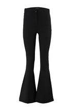 Siyah Flare İspanyol Paça Yüksek Bel Bootcut Dokuma Kumaş Pantolon TWOAW20PL0094