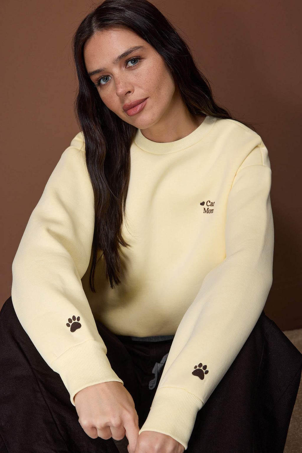 Trendyolmilla Kar Melanj Örme Sweatshirt TWOAW26SW00200