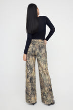 Teen Çok Renkli Desenli Yüksek Bel Wide Leg Jeans TWOAW26JE00152