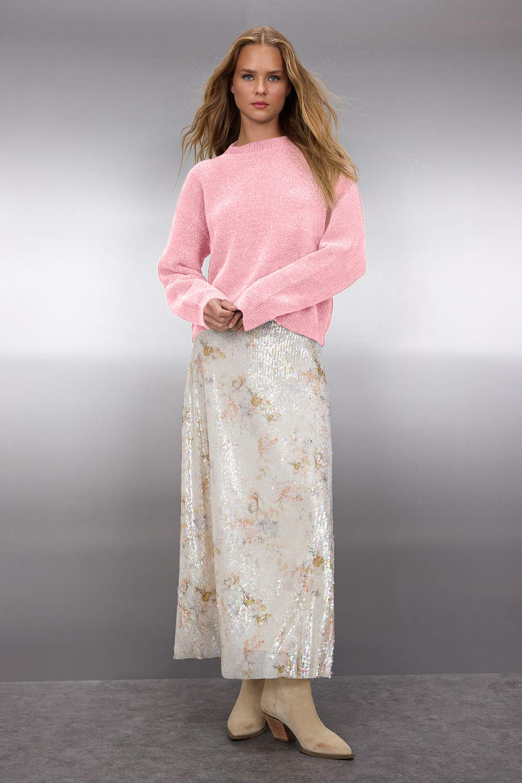 Trendyolmilla Kahverengi Geniş Kalıp Özel İplik Triko Kazak TWOAW26KZ00090