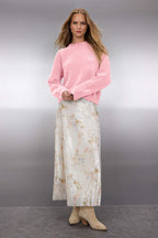 Trendyolmilla Kahverengi Geniş Kalıp Özel İplik Triko Kazak TWOAW26KZ00090