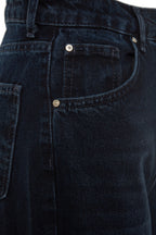 Trendyolmilla Mavi*002 Yüksek Bel Wide Leg Geniş Paça %100 Pamuk Non-Stretch Jeans TWOSS23JE00083