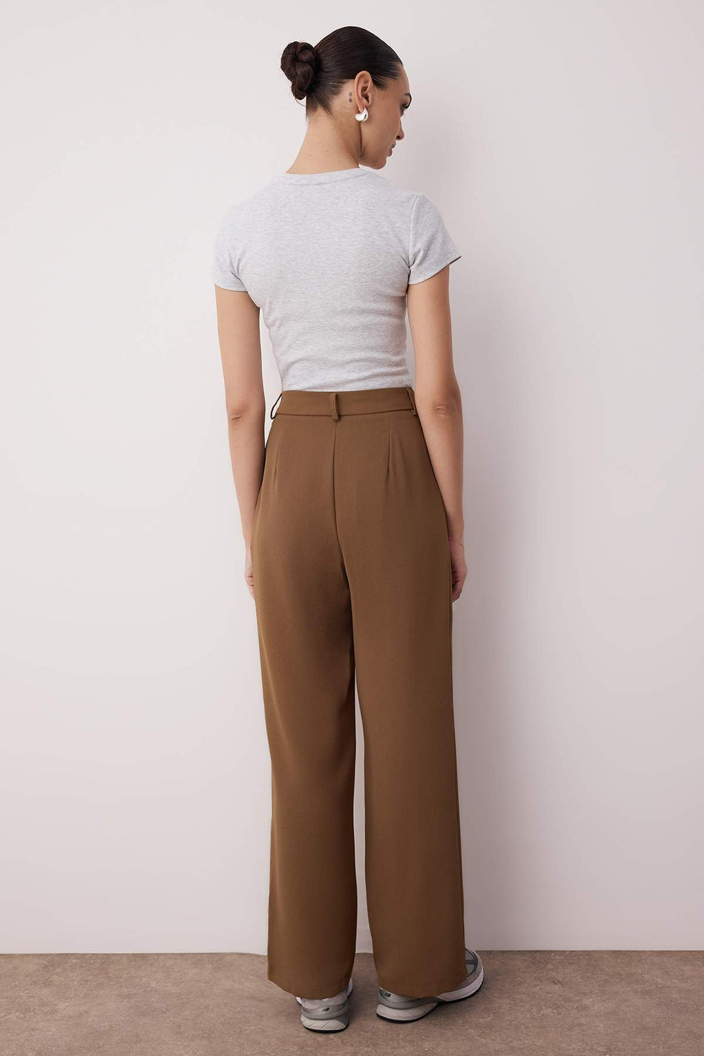 Trendyolmilla Mavi Wide Leg/Geniş Paça Dokuma Kumaş Pantolon TWOAW22PL0263 Palazzo