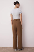 Trendyolmilla Mavi Wide Leg/Geniş Paça Dokuma Kumaş Pantolon TWOAW22PL0263 Palazzo