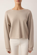 Trendyolmilla Kahverengi İnterlok Regular Sweatshirt THMAW26SW00003
