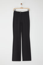 Trendyolmilla Vizon İspanyol Paça Normal Bel Dokuma Pantolon TWOSS25PL00065