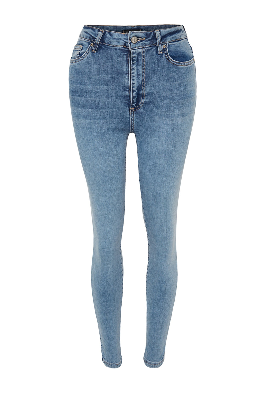 Trendyolmilla Açık Mavi Şekillendiren Etki Yüksek Bel Esnek Skinny Jeans TWOAW24JE00070