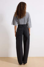 Trendyolmilla Açık Mavi More Sustainable Bol Kesim Yüksek Bel Carpenter Skater Jeans TWOAW24JE00308