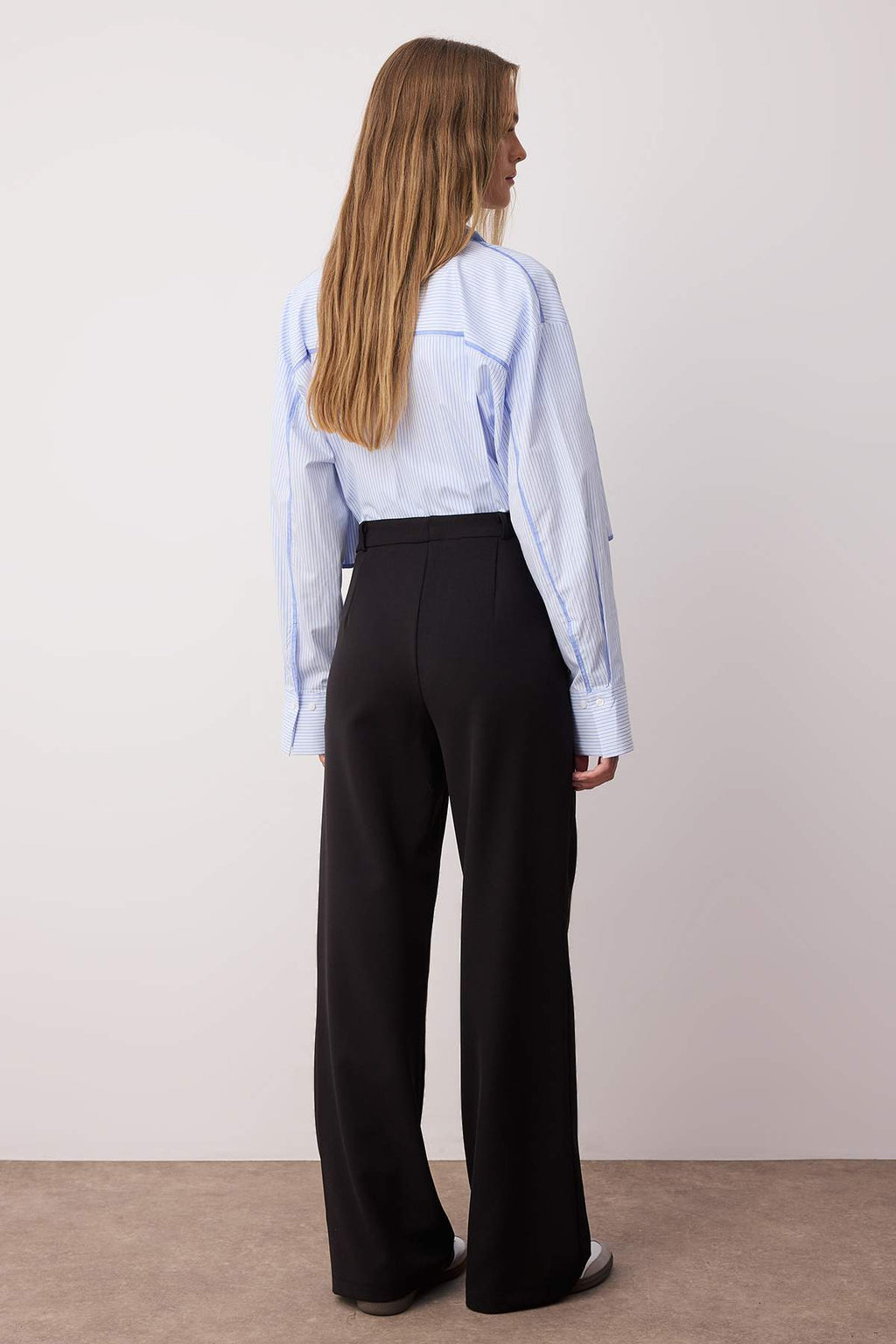 Trendyolmilla Beyaz  Wide Leg/Geniş Paça Bootcut Dokuma Kumaş Pantolon TWOAW21PL0332