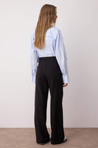 Trendyolmilla Beyaz  Wide Leg/Geniş Paça Bootcut Dokuma Kumaş Pantolon TWOAW21PL0332