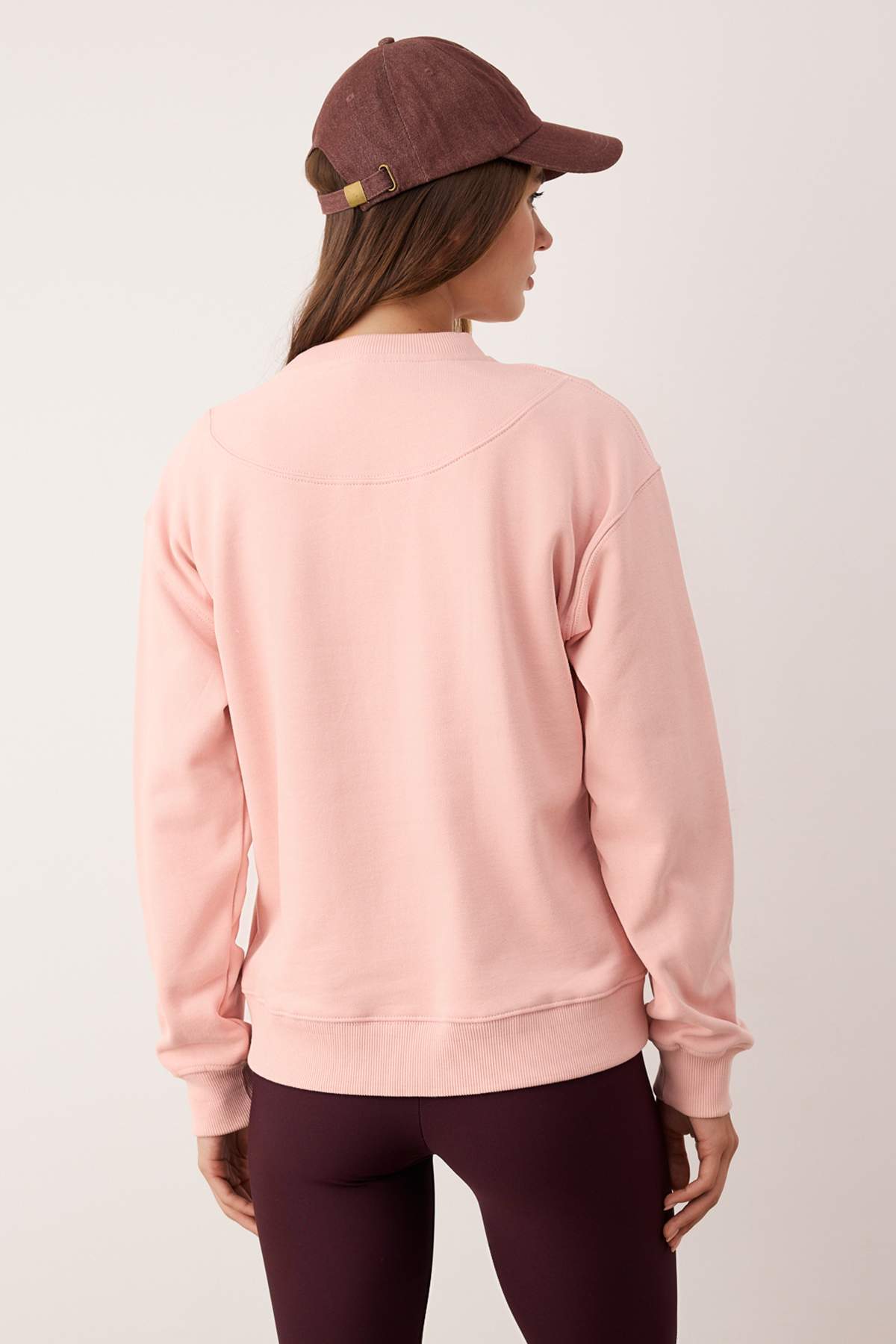 Trendyolmilla Ekru Premium Oversize/Geniş Kalıp Kalın İçi Polarlı Örme Sweatshirt TWOAW26SW00203