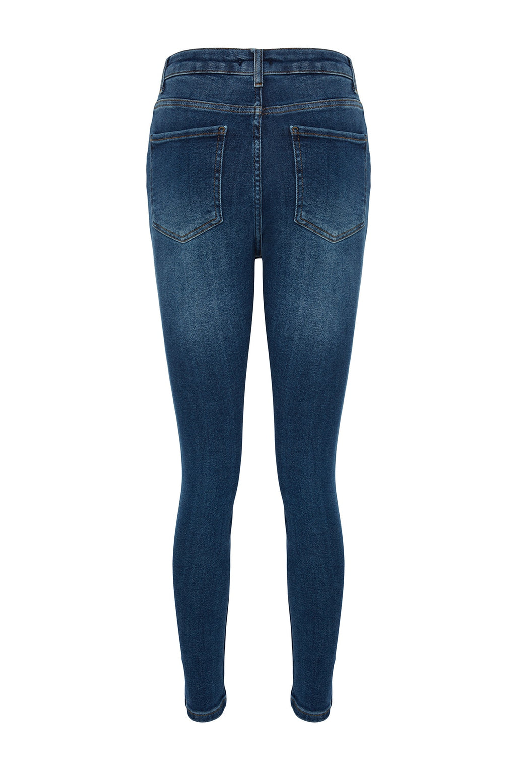Trendyolmilla Kahverengi Yüksek Bel Esnek Skinny Jeans TWOAW24JE00068