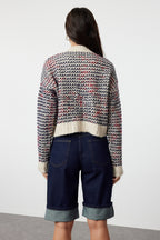 Trendyolmilla Kahverengi Yumuşak Dokulu Degrade Triko Hırka TWOAW24HI00052