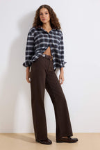 Trendyolmilla Kahverengi  Yüksek Bel Wide Leg Jeans TWOAW24JE00274