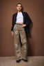 Çok Renkli Leopar Desenli Yüksek Bel Wide Leg Jeans TWOAW26JE00291