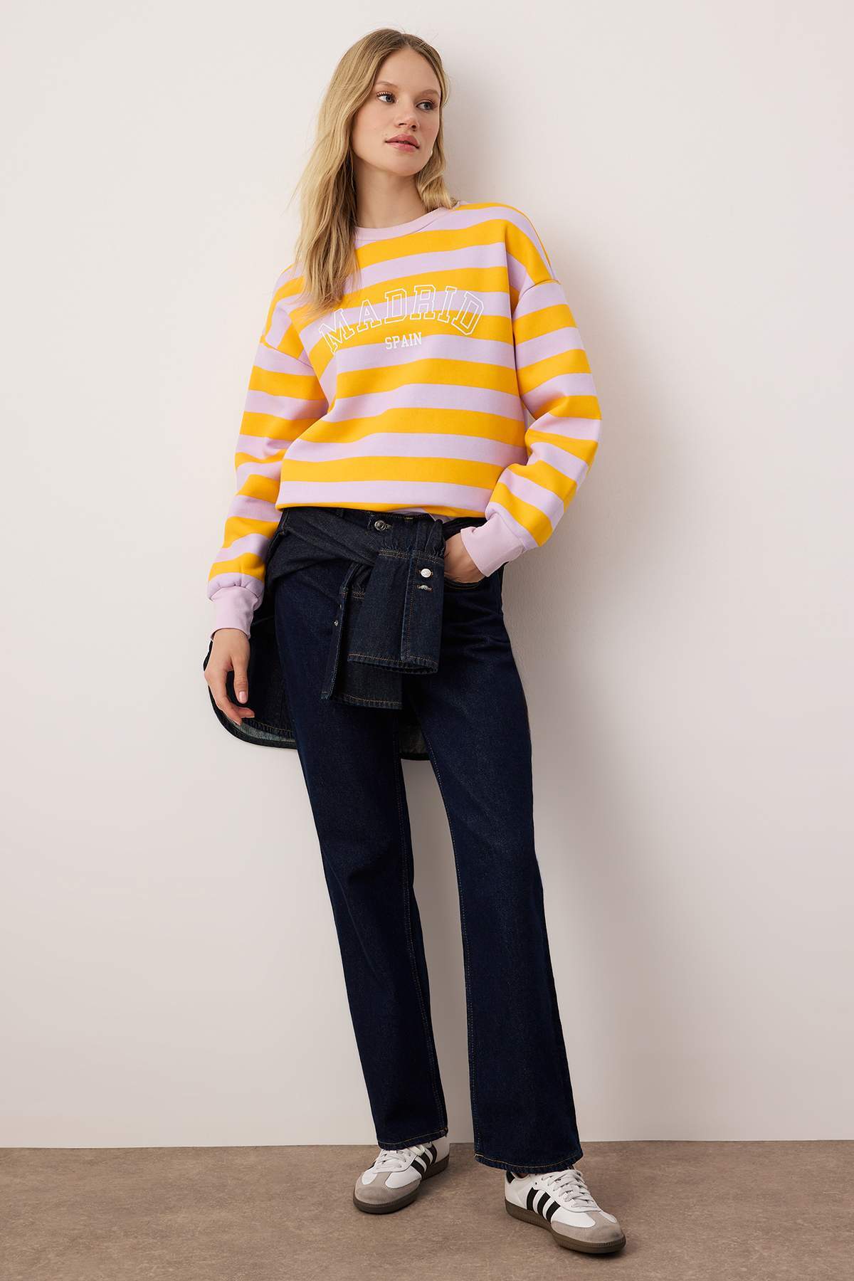 Çok Renkli Regular/Normal Kalıp Örme Sweatshirt TWOAW26SW00212 Secondary image