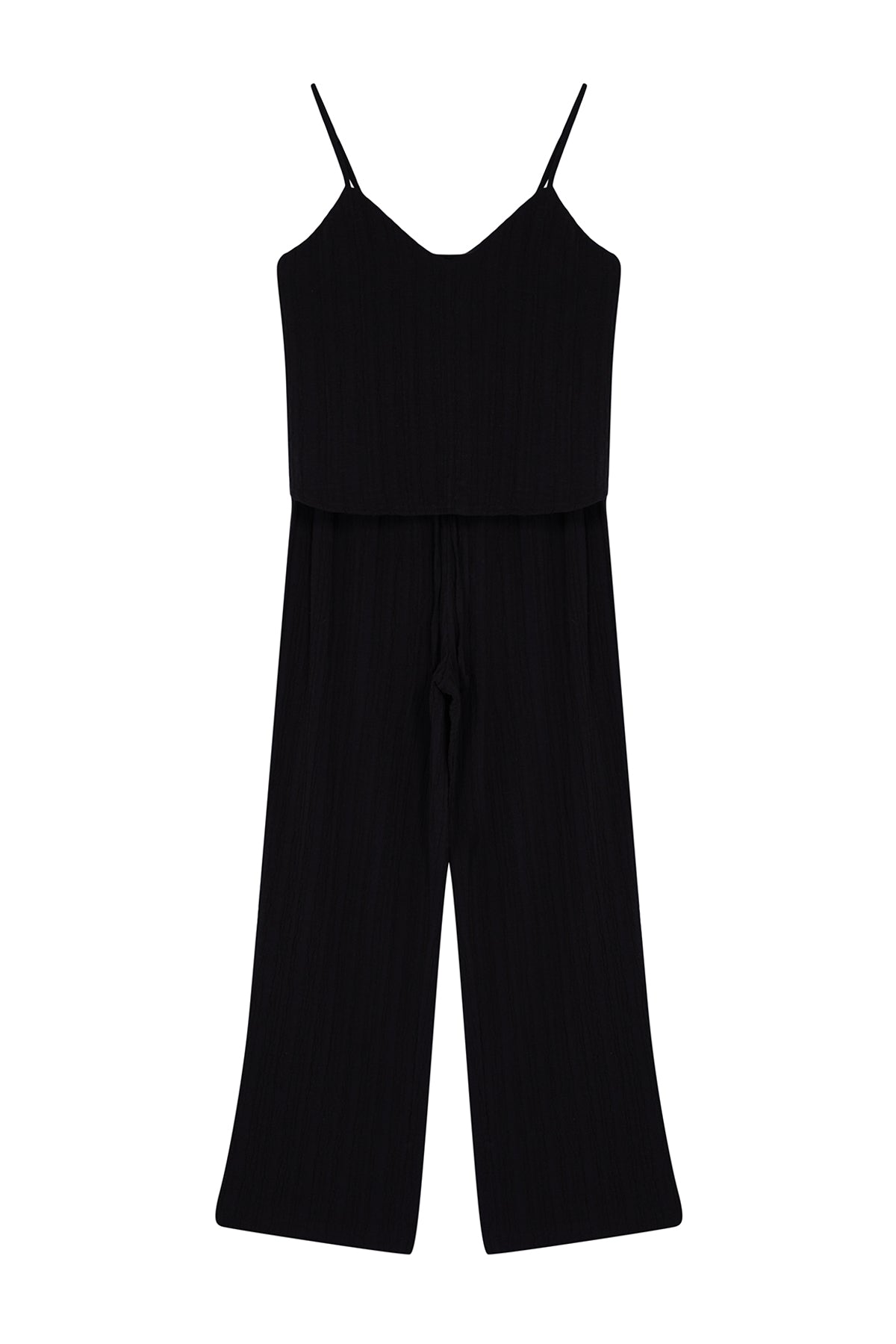 Trendyolmilla Ekru Bağlama Detaylı İp Askılı Dokuma Pijama Takımı THMSS24PT00402