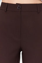 Trendyolmilla Lacivert Basic Cigarette Dar Paça Dokuma Kumaş Pantolon TWOSS19ST0038