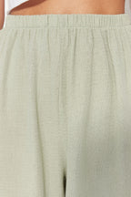 Haki Jogger Dokuma Muslin Dokuma Pantolon TWOSS23PL00148