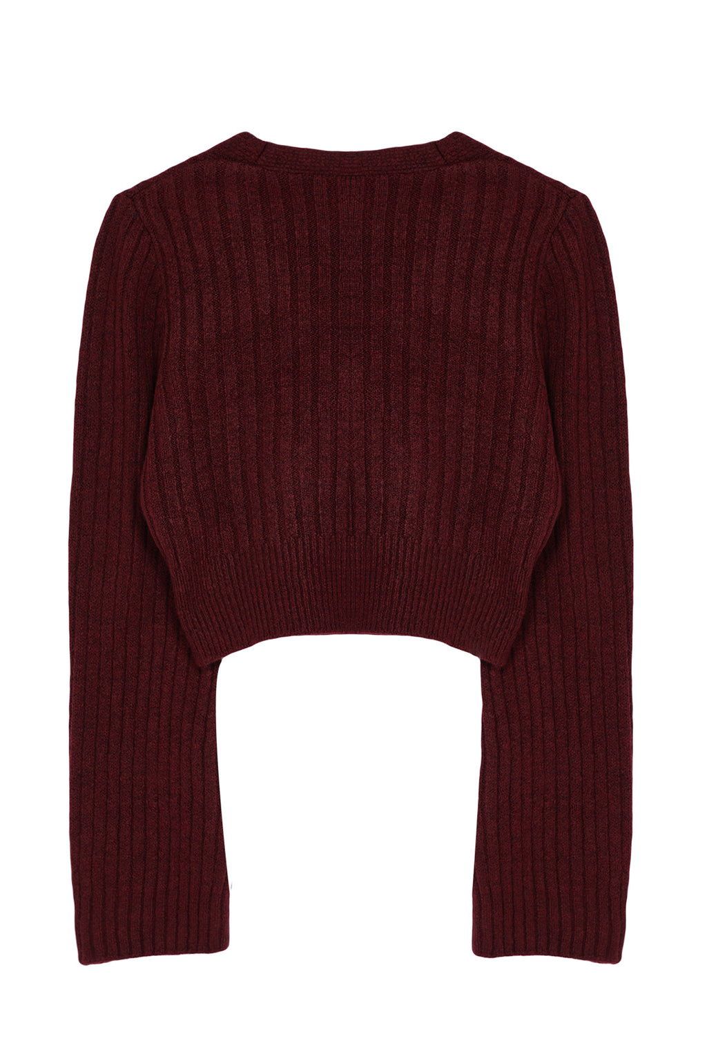 Trendyolmilla Kahverengi Crop Yumuşak Dokulu Kruvaze Triko Kazak TWOAW24KZ00381