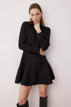 Trendyolmilla Siyah Mini Dokuma Elbise TWOAW26EL00305