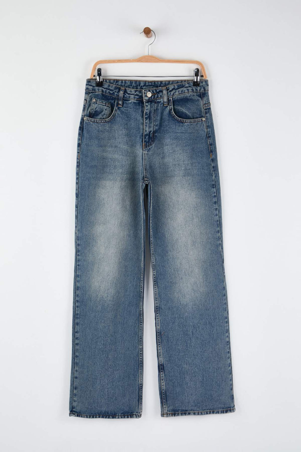Trendyolmilla Mavi Yüksek Bel Wide Leg Palazzo Jeans TWOAW26JE00269