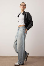 Trendyolmilla Mavi Normal Bel Bol Kesim Baggy Jeans TWOAW26JE00052