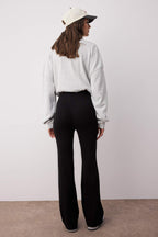 Trendyolmilla Bordo-Lacivert İspanyol Paça 2'li Paket Pantolon TWOAW26PL00057