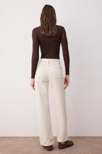 Trendyolmilla Kahverengi  Yüksek Bel Wide Leg Jeans TWOAW24JE00274