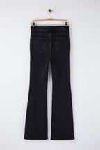 Trendyolmilla Mavi Yüksek Bel Comfort/Esnek İspanyol Paça Flare Jeans TWOAW26JE00095