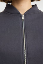 Trendyolmilla Teen Koyu Bordo Fermuarlı Oversize/Geniş Kalıp Kalın İçi Polarlı Örme Sweatshirt TWOAW25SW00122
