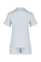 Gri Ayıcıklı Şortlu Dokuma Pijama Takımı THMSS24PT00065