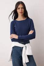 Trendyolmilla Taş-Bordo İkili Paket Kayık Yaka Fitted/Vücuda Oturan Örme Bluz TWOAW25BZ00062