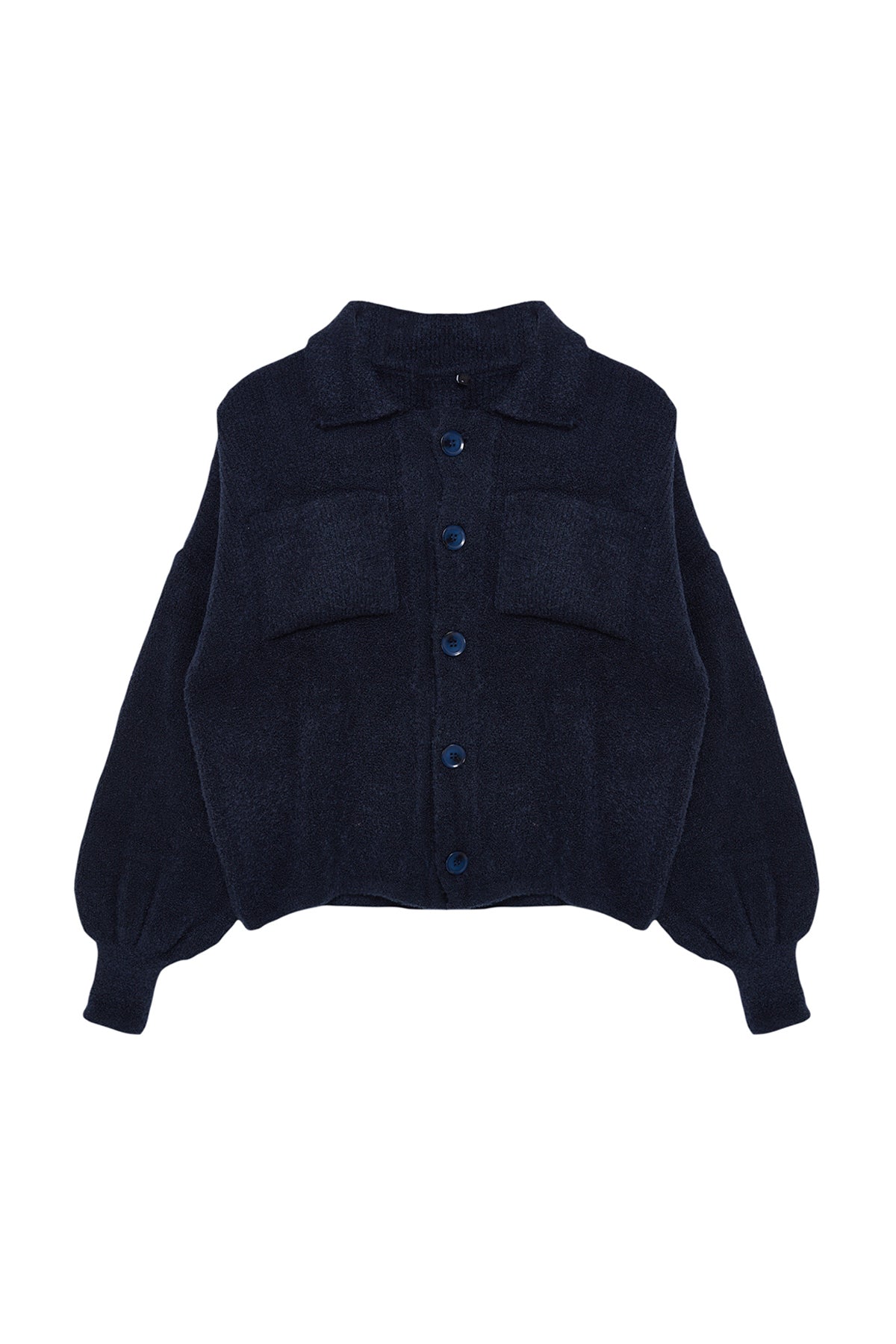 Trendyolmilla Bordo Yumuşak Dokulu Mont Görünümlü Triko Hırka TWOAW25HI00162