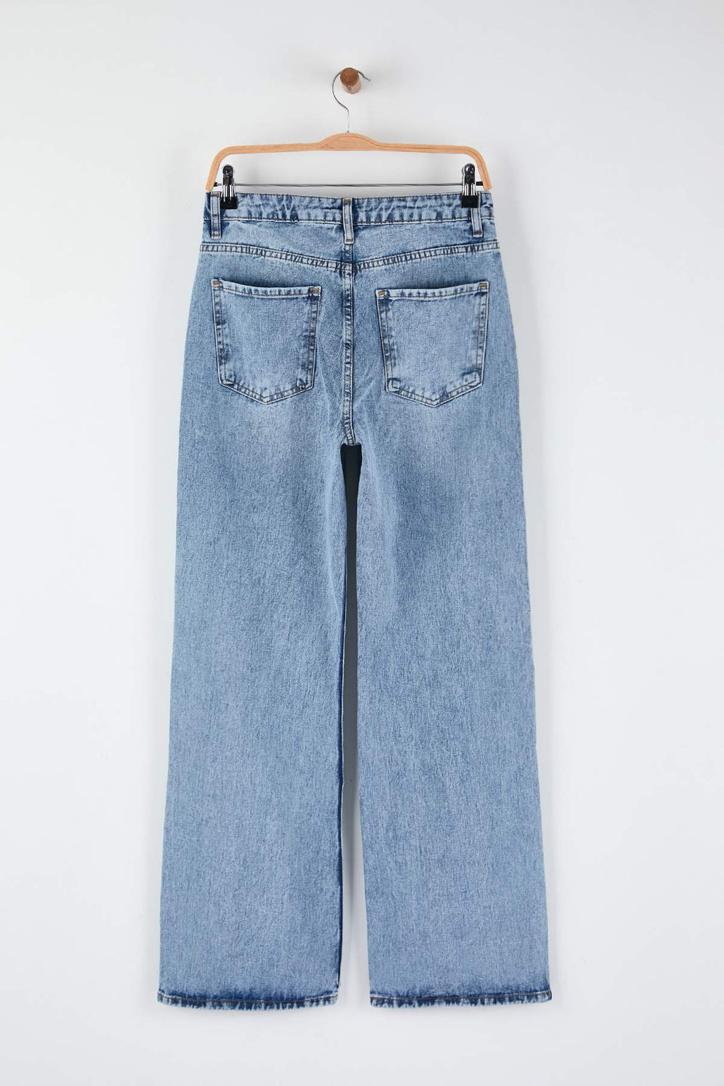 Trendyolmilla Mavi Yüksek Bel Wide Leg Palazzo Jeans TWOAW26JE00269