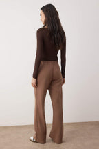 Trendyolmilla Bej More Sustainable %100 Tencel™ Beli Lastikli Yüksek Bel Jeans TWOSS24JE00203