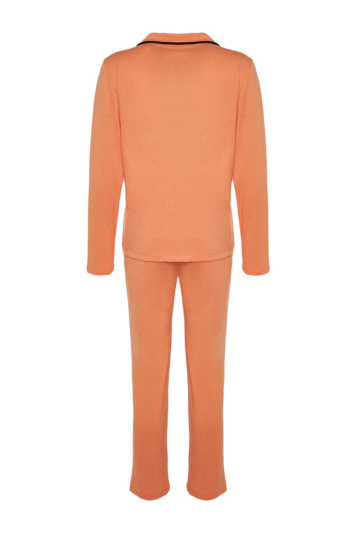 Trendyolmilla Siyah Pamuklu Panda Baskılı Gömlek-Pantolon Örme Pijama Takımı THMAW21PT0245