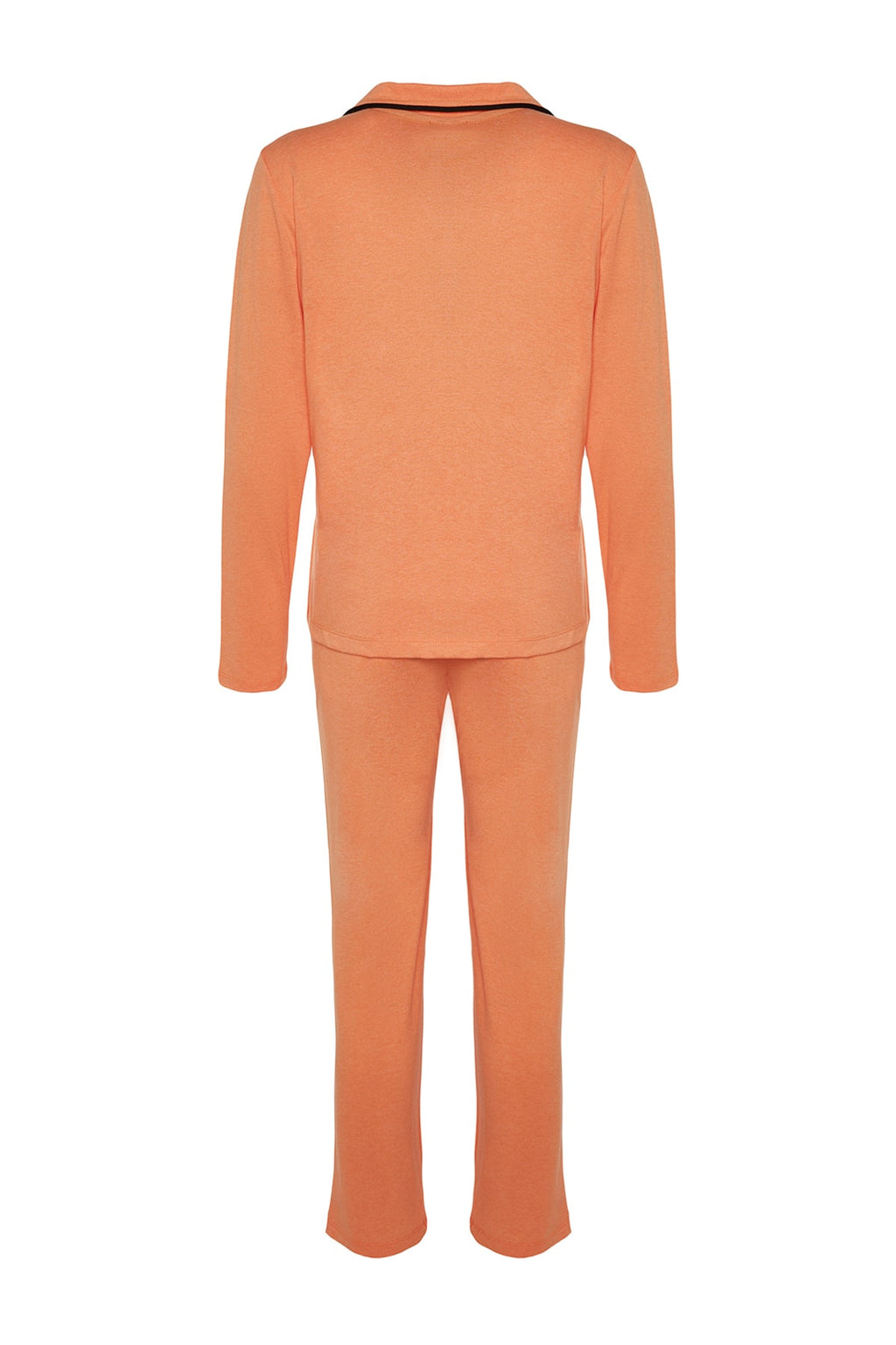 Trendyolmilla Siyah Pamuklu Panda Baskılı Gömlek-Pantolon Örme Pijama Takımı THMAW21PT0245