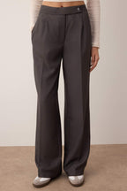 Trendyolmilla Siyah Wide Leg/Geniş Paça Yüksek Bel  Pantolon TWOAW26PL00036