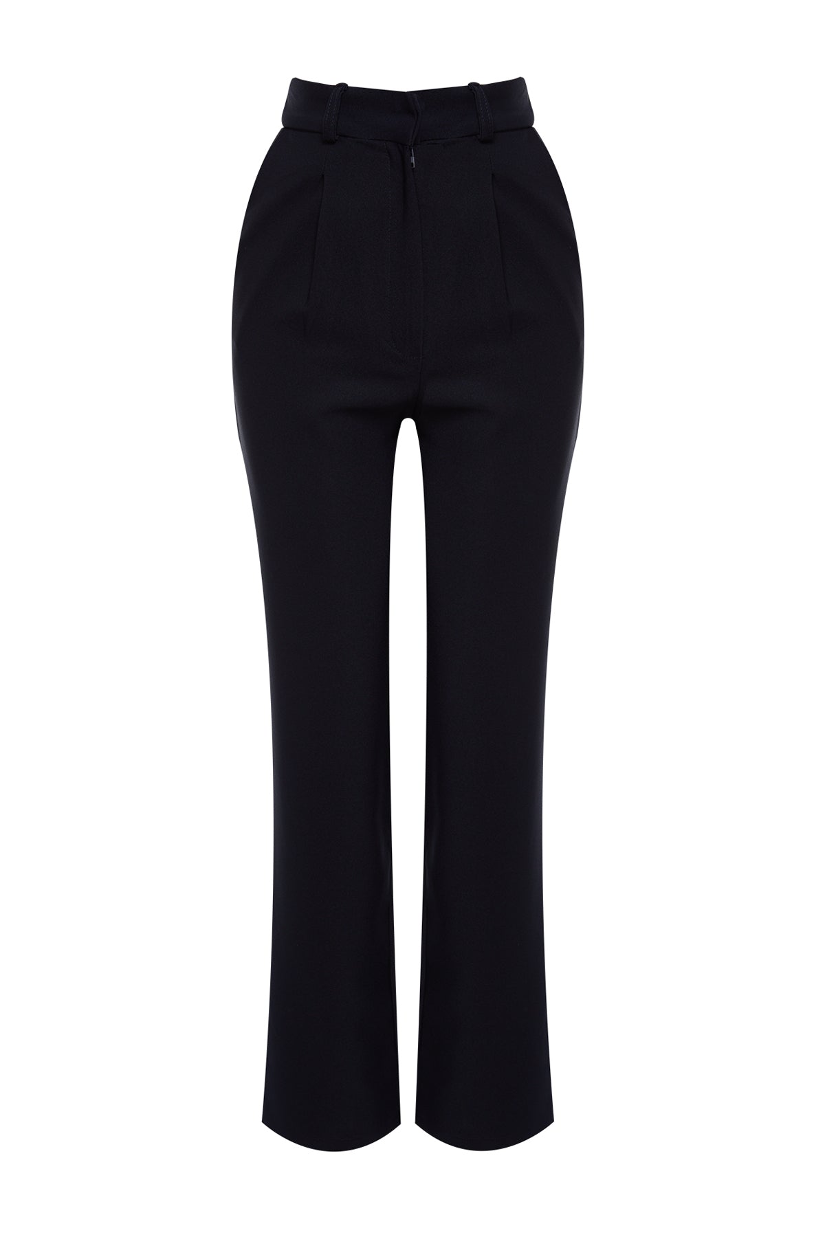 Trendyolmilla Mint Straight/Düz Kesim Pileli Dokuma Kumaş Pantolon TWOSS21PL0155