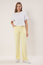 Trendyolmilla More Sustainable Mint %100 Tencel™ Düşük Bel Wide Leg Jeans TWOSS23JE00219