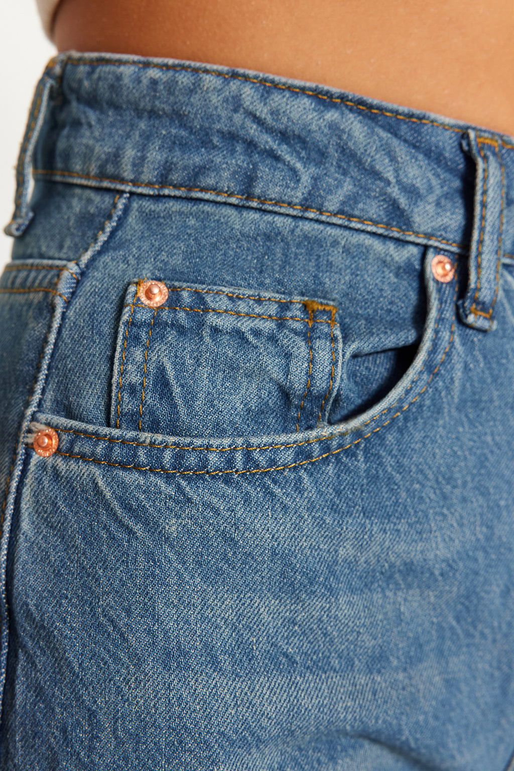 Mavi More Sustainable Yüksek Bel Wide Leg Geniş Paça %100 Pamuk Non-Stretch Jeans TWOSS24JE00020